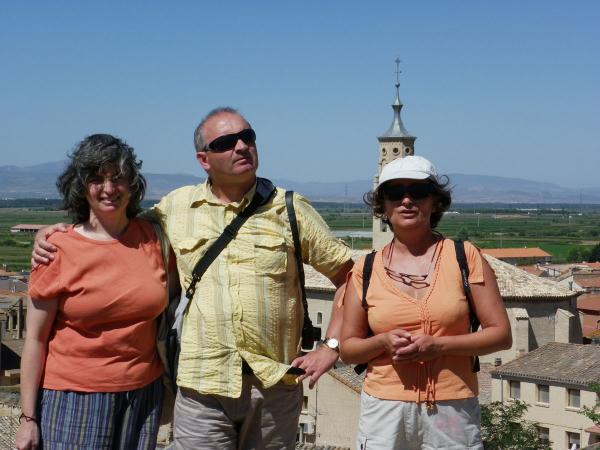 Isabelle, Allande et Muriel à Valtierra
